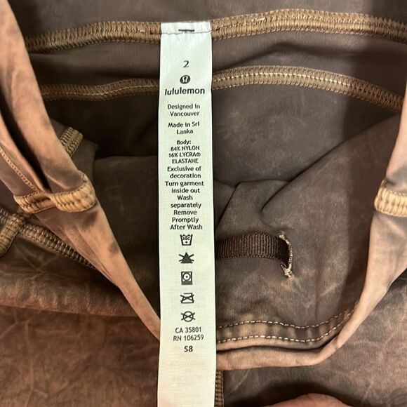 NWOT Lululemon Fast and Free HR Tight 25”  Iced Dye C34 - Picture 8 of 14